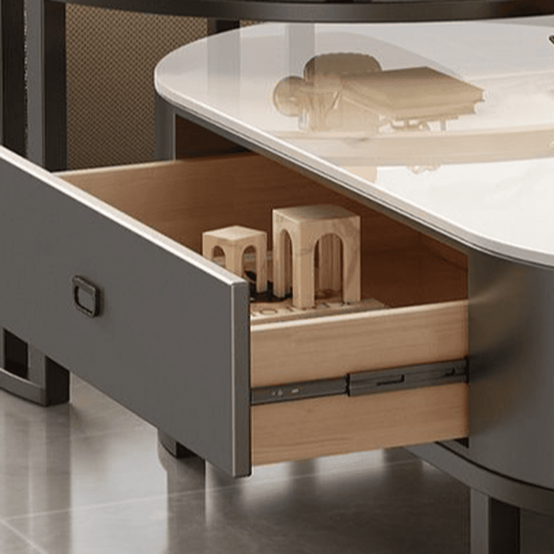 Modern Nesting Accent Table Set with Structure Base and Oblong Top - image 10