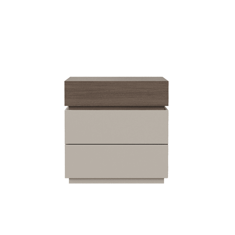 Organic Modern Nightstand With Drawer Organization Featuring 3 Drawers and Particle Board Wood Countertop