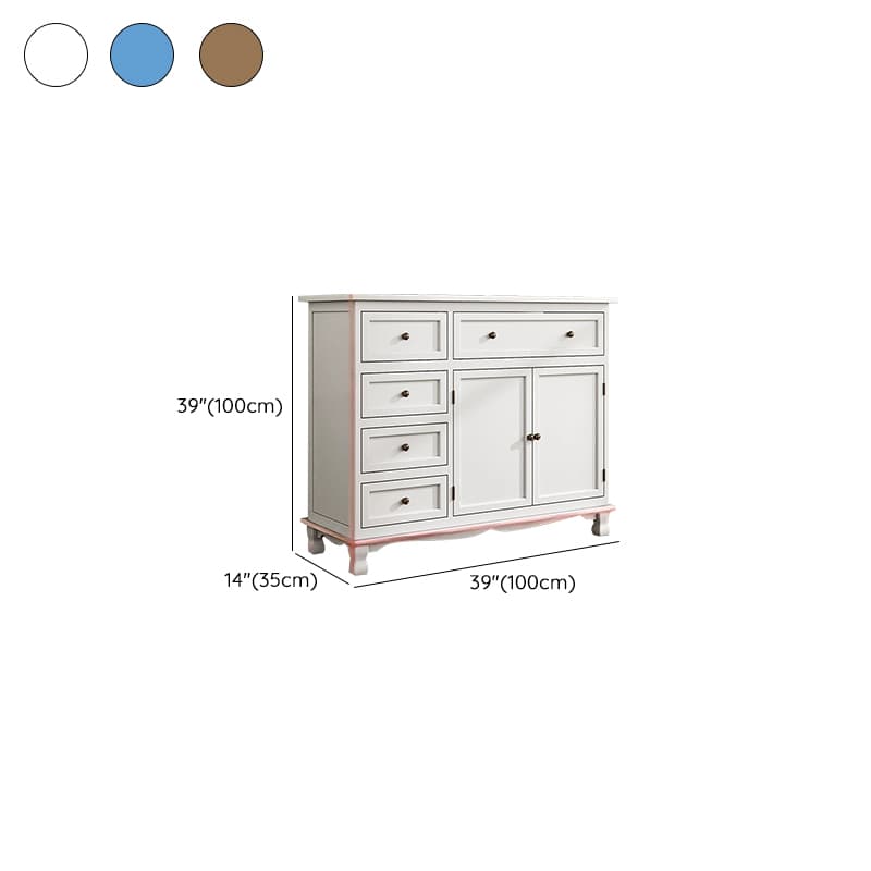 Modern Wooden Bachelor Chest with Vertical Drawers with Drawers - image 21