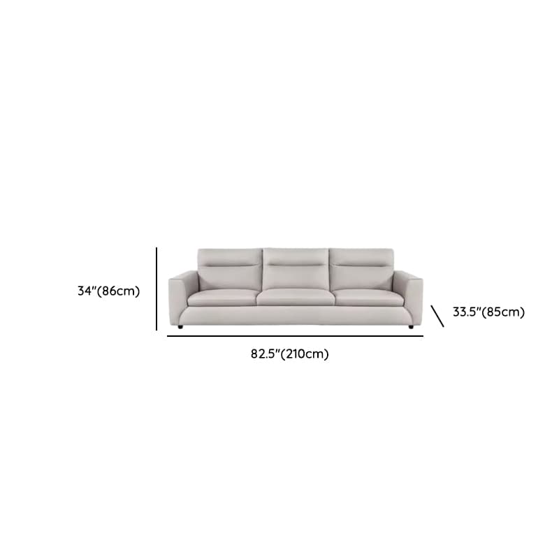Durable Straight Scratch-proofed Sofa Couch with Pillow Back, Faux Leather, 2-piece Set, Horizontal Orientation, Square Arm - image 11