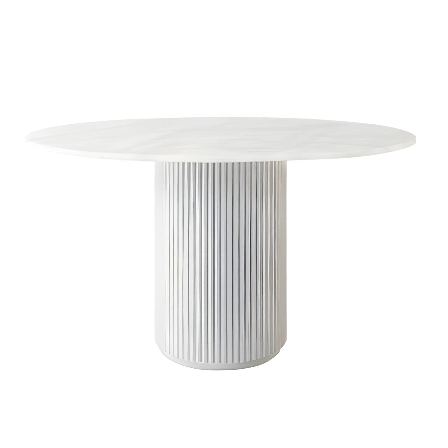 Modern Round Wood Dining Table Home Kitchen Dinner Pedestal Dining Table - image 4