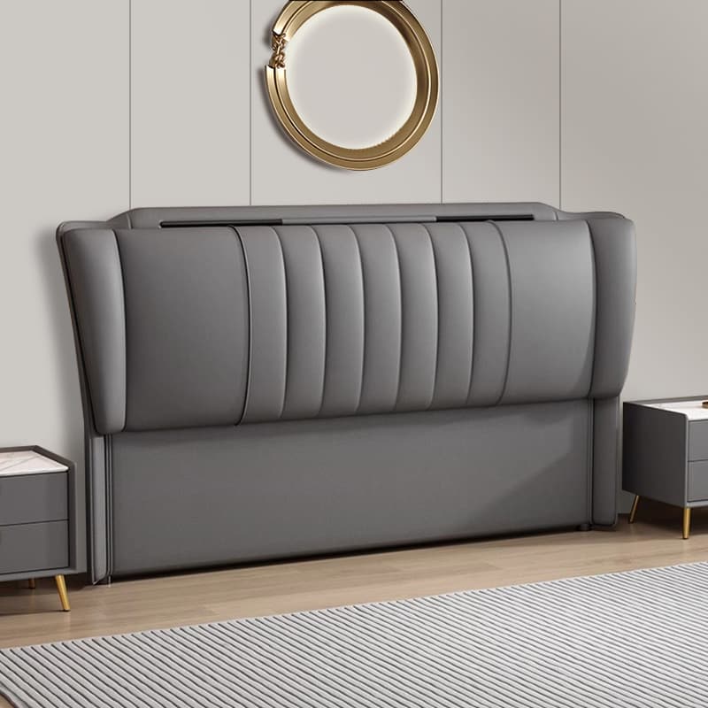 Modish Free-standing Standard Twin(38"W x 75"L)/Full(54"W x 75"L) Wingback Camelback No Distressing With Legs in Lumber - image 3
