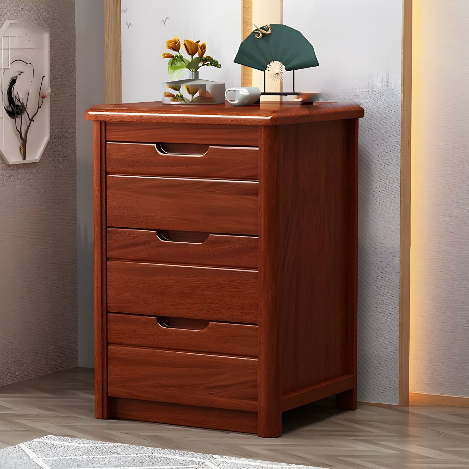 Traditional Wood Dresser with Drawers - Narrow Vertical Design - 40cm Width - Self Close Glides - image 5