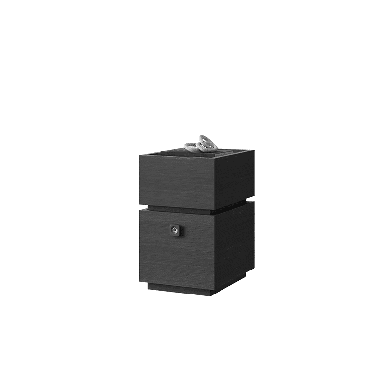 Organic Modern Nightstand With Drawer Organization featuring 2 Drawers and Composite Wood Countertop