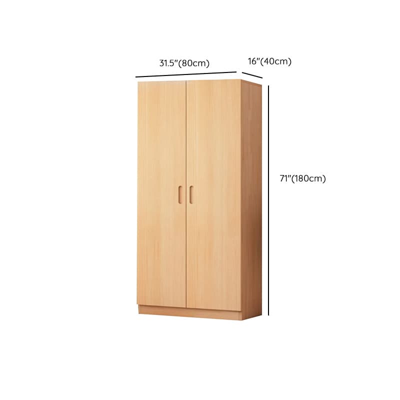 Freestanding Natural Wood Natural Wardrobe - image 13