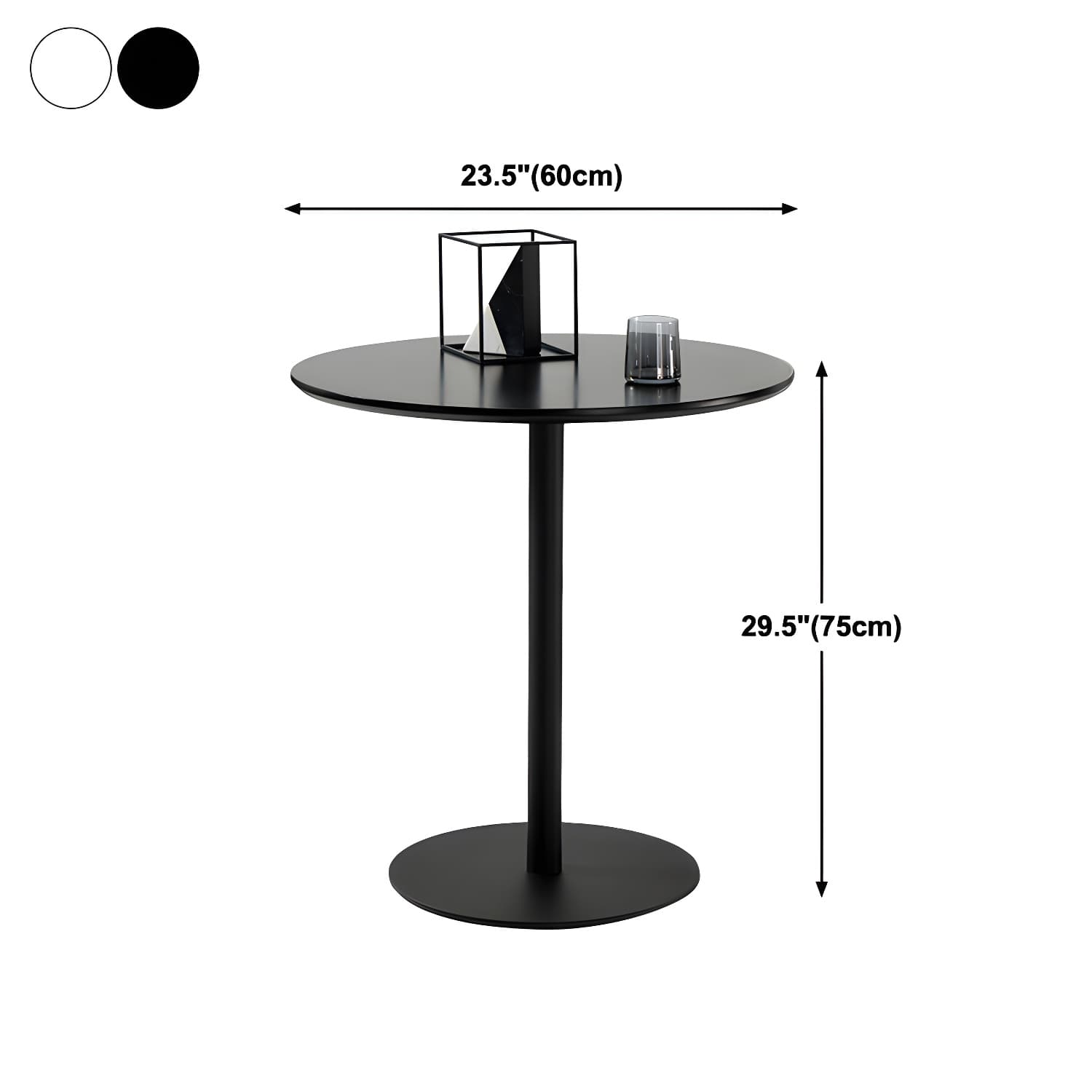 Round Pedestal Dinette Table Simplicity Style Dining Site Table for Home Use - image 16