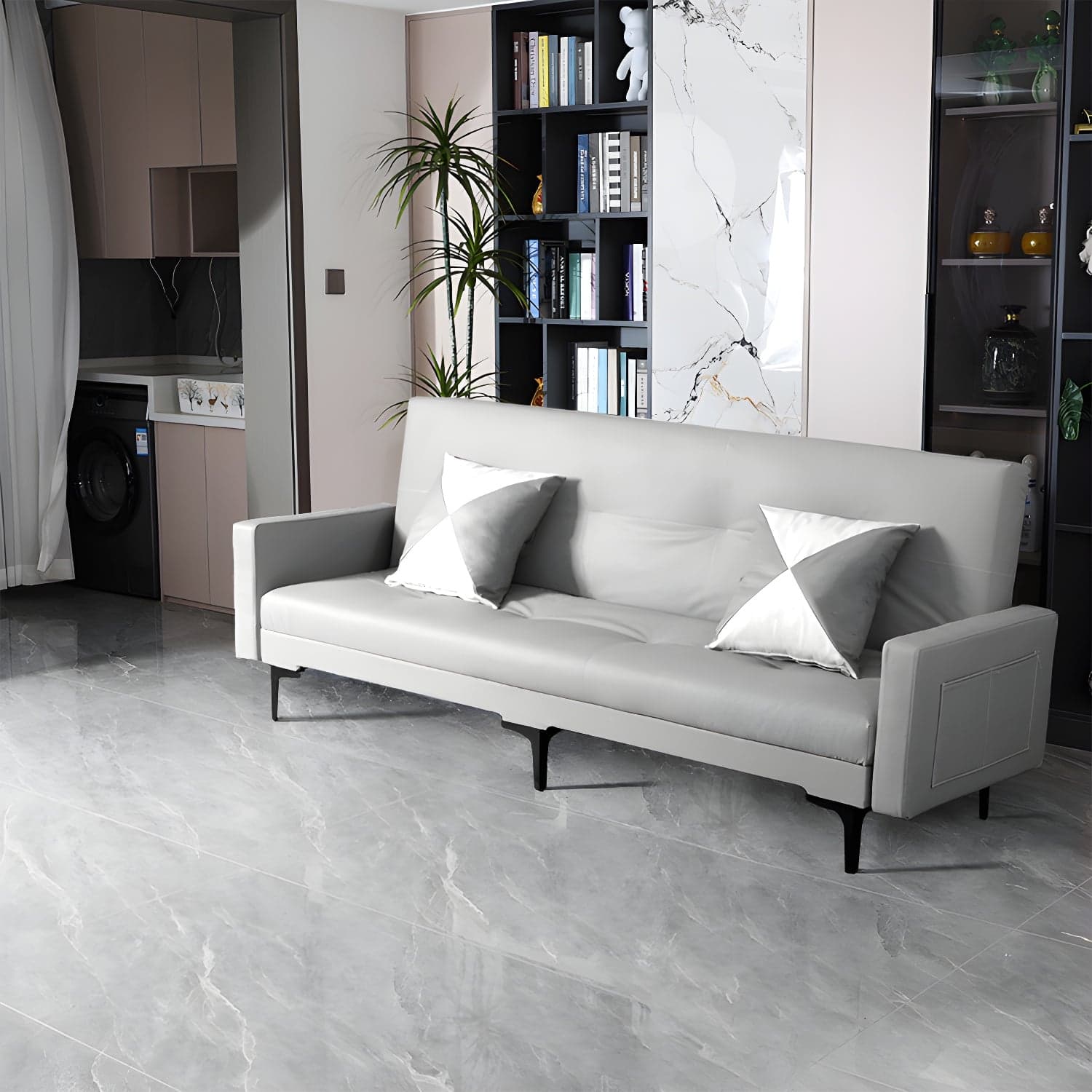 Modern Folding Double Chaise in Natural Color for Drawing Room - image 5