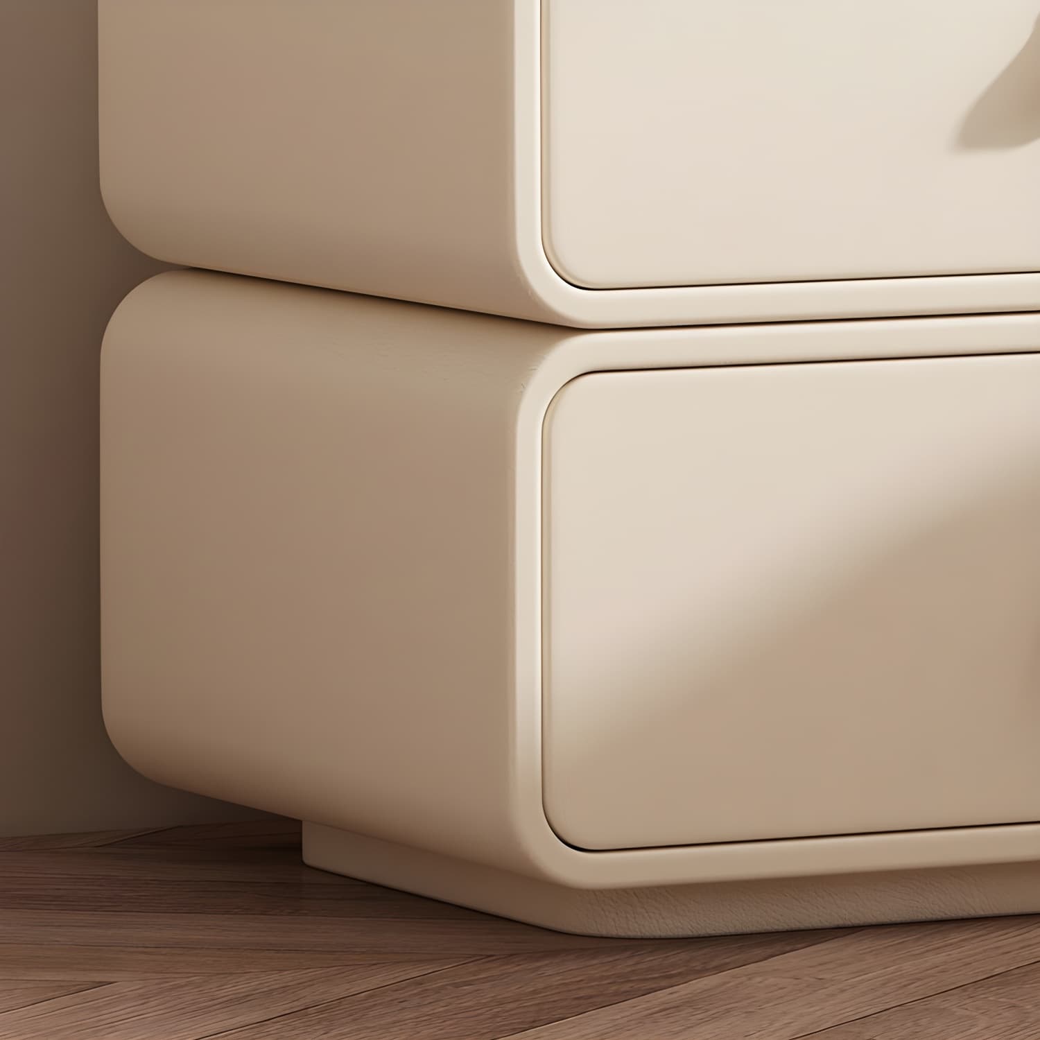 Modern Wood Drawer Storage Nightstand with 2 Drawers - Small Size - image 18