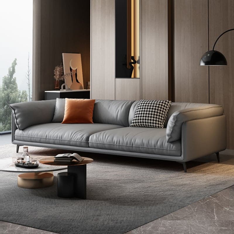 Casual Water Resistant Solid Color Sofa Couch in Grey/Citrus Color/Off-White, Flexible Seating for 4-seater/3-seater/for 2 - image 4