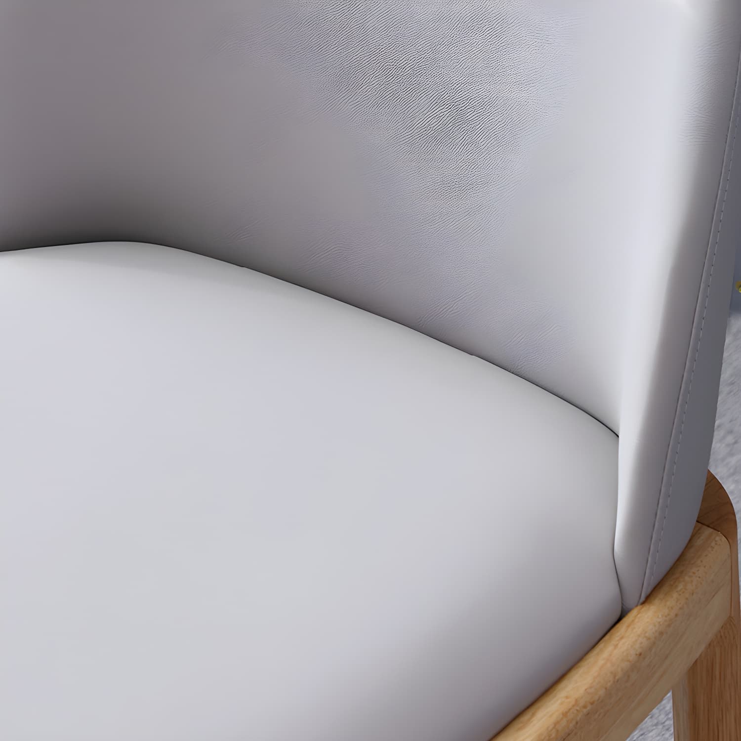 Scandinavian Home Side Chair Parsons Back Wood Armless Dining Room Chair - image 26