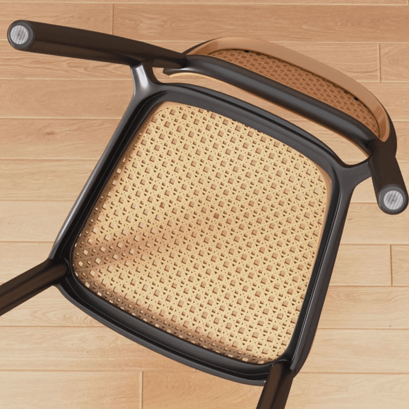 Contemporary Side Chair with Uncovered Back, Cocoa/Sage/Wood Grain Synthetic Legs - image 13