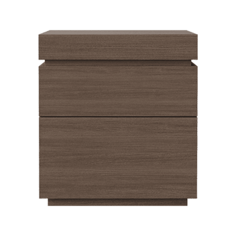 Organic Modern Nightstand With Drawer Organization, 3 Drawers, 1 Shelf, and Real Wood Countertop - image 9