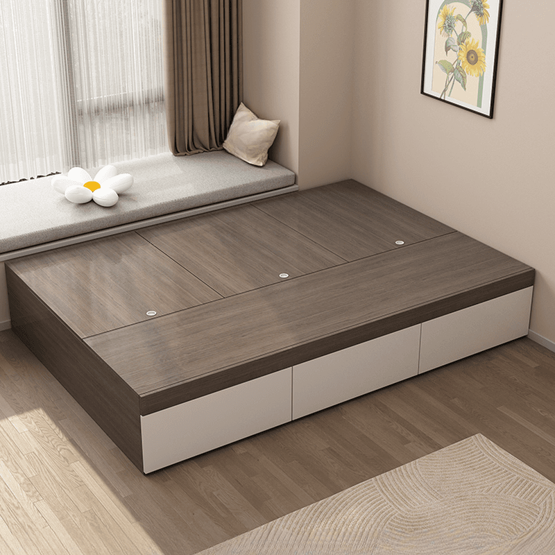 Modern Tatami Bed with 3 Storage Boxes - image 5