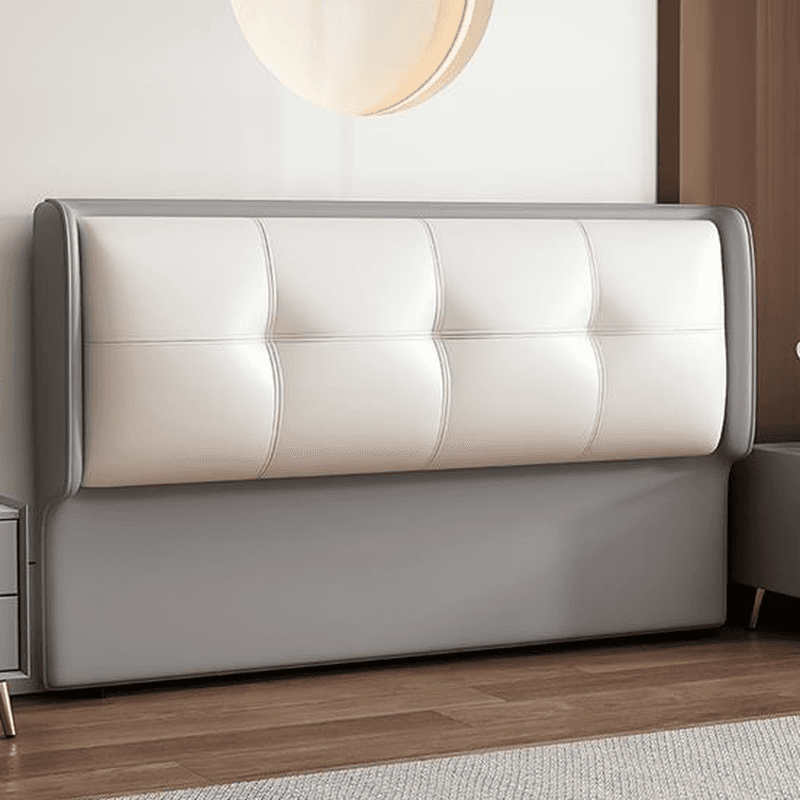 No Distressing Queen(60"W x 80"L)/Full(54"W x 75"L)/Twin XL(38"W x 80"L) Standard（36-55“） Rectangle Tufted Panel Headboard with Sponge Cushion in a Minimalist Style - image 4