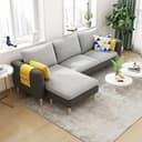 Upholstery Color Light Gray/Dark Gray