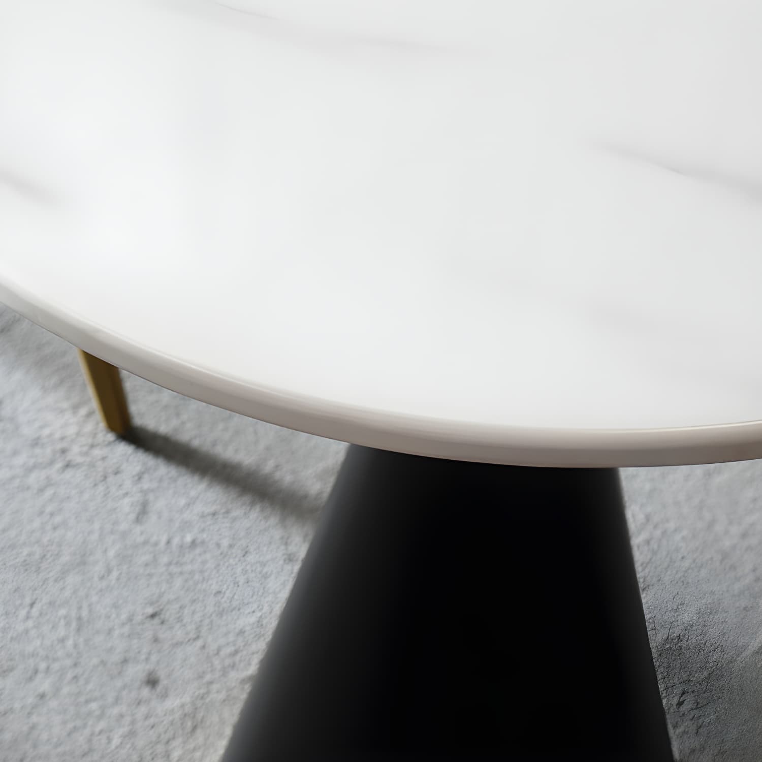 Metal Traditional Luxury Round Table Marble Top Indoor Table with Pedestal - image 15