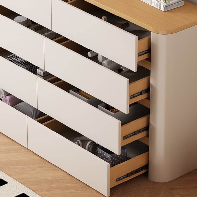 Casual Composite Wood Console Dresser/Bachelor Chest with 8/6/4 Drawers in Horizontal/Vertical Orientation - image 9