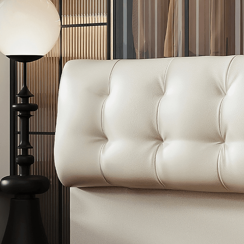 Modish No Distressing Button-tufted Panel Headboard with Rectangle Shape for King/Queen/Full Bed, Featuring Sponge Upholstery Fill and Standard Height - image 7