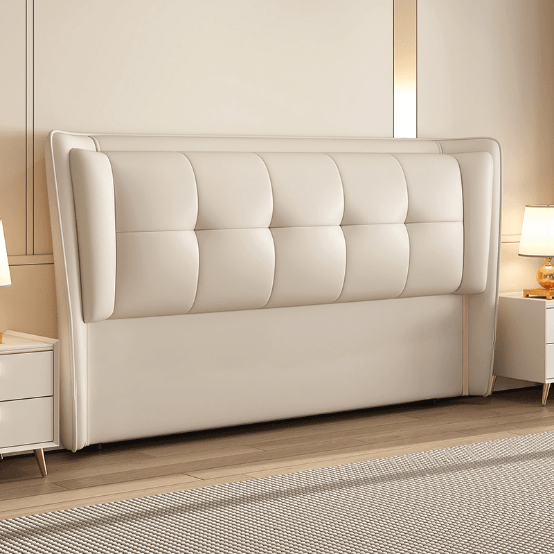 Art Deco Free-standing Standard Full(54"W x 75"L) Panel No Distressing With Legs in Wood/ Upholstery and Decorative-stitched