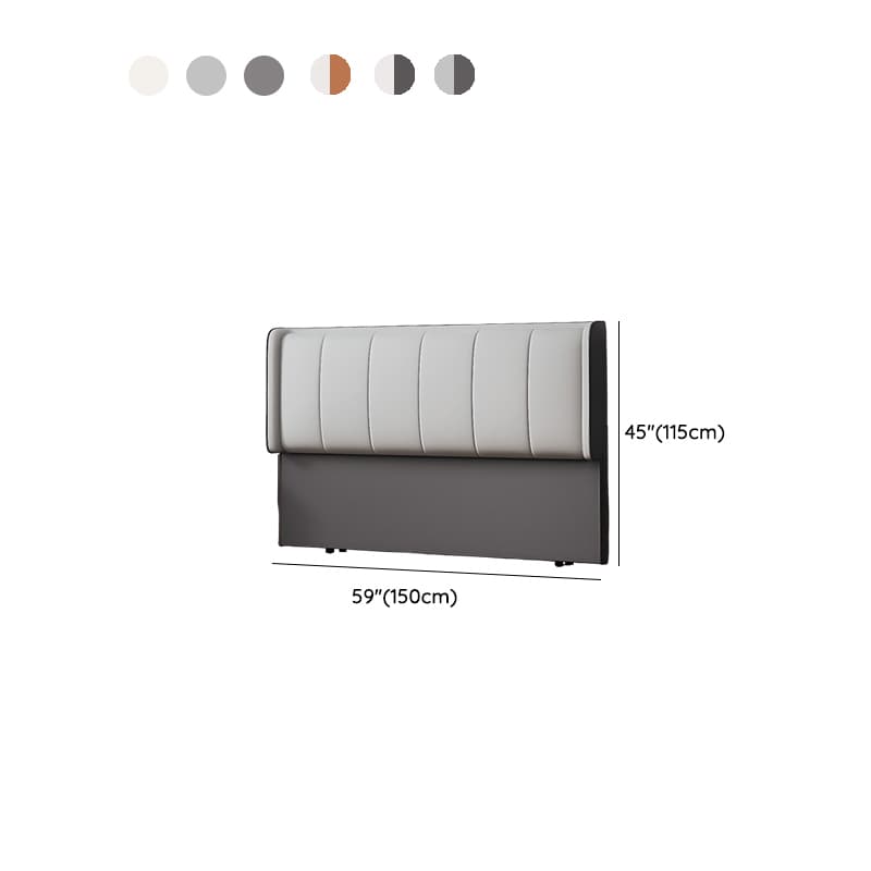 Modish Style Panel Headboard in Timber with No Distressing, Rectangle Shape for Full/Queen/Twin XL Bed, Featuring Sponge Upholstery and Standard Height - image 12