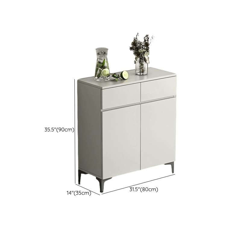 Contemporary Living Room Stone Top Sideboard with Doors and Drawers - image 11