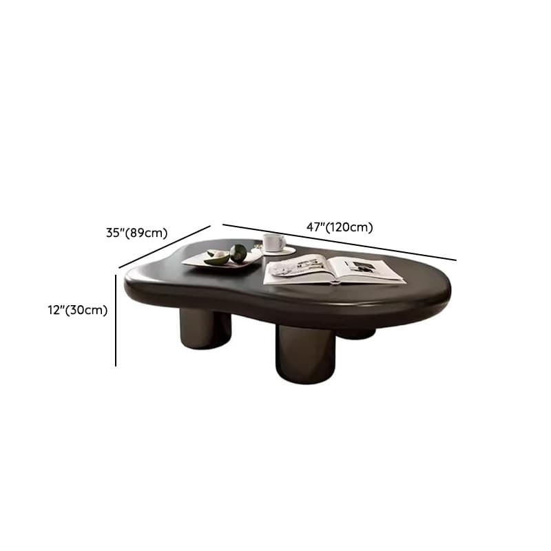 Irregular Shaped Wooden Top Coffee Table Suitable for Foyer - image 11