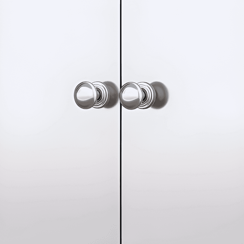 Metallic Sideboard on Roller Wheels with Stainless Steel Countertop - image 16