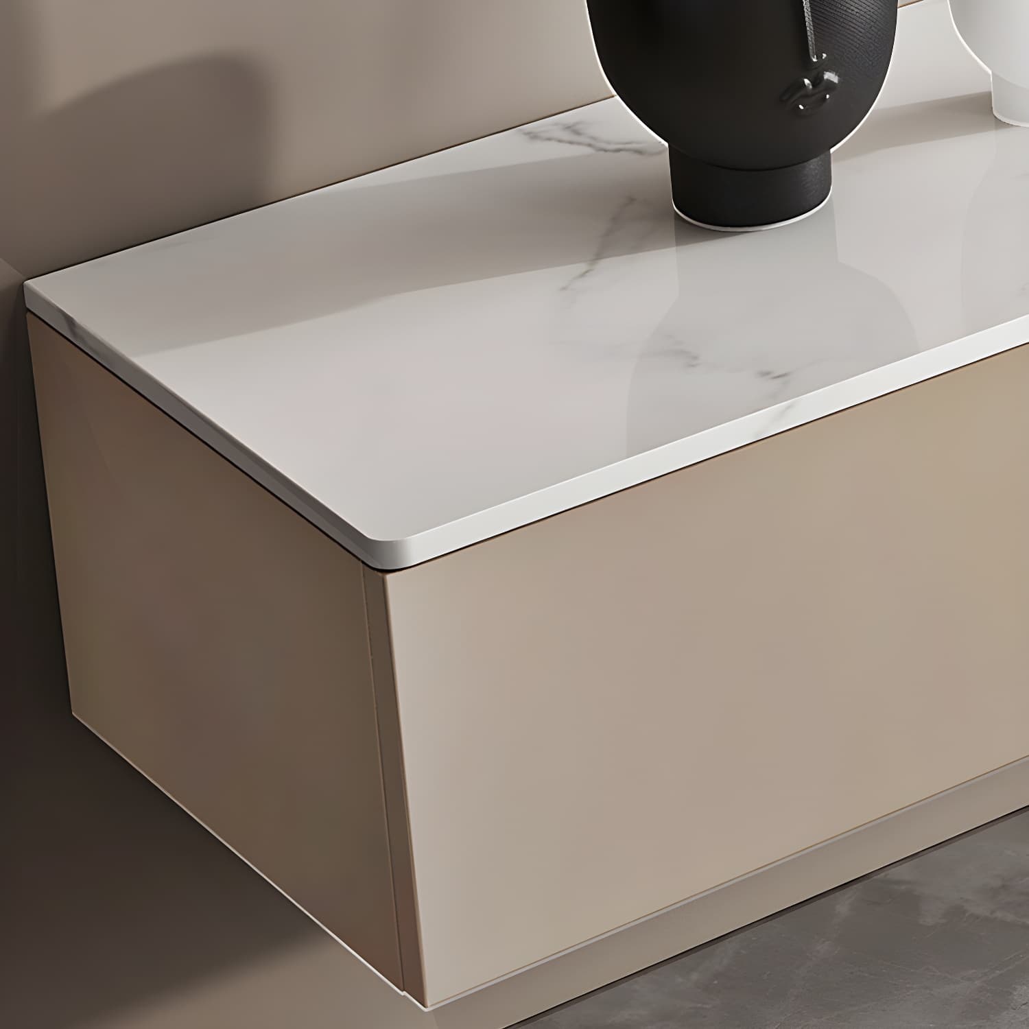 Contemporary TV Stand Console Wall-mounted TV Console with Drawers - image 6