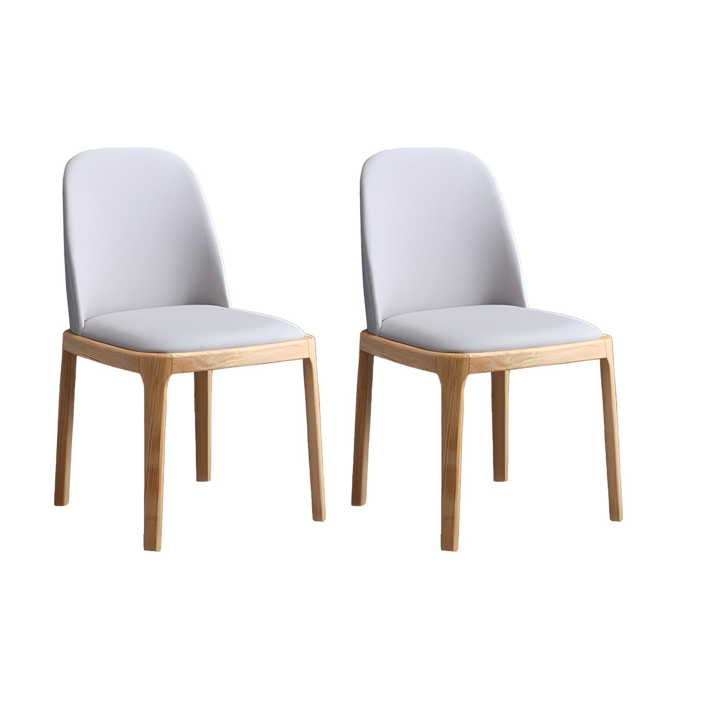 Modern Style Parsons Chairs Faux Leather Dining Chair for Dining Room - image 18