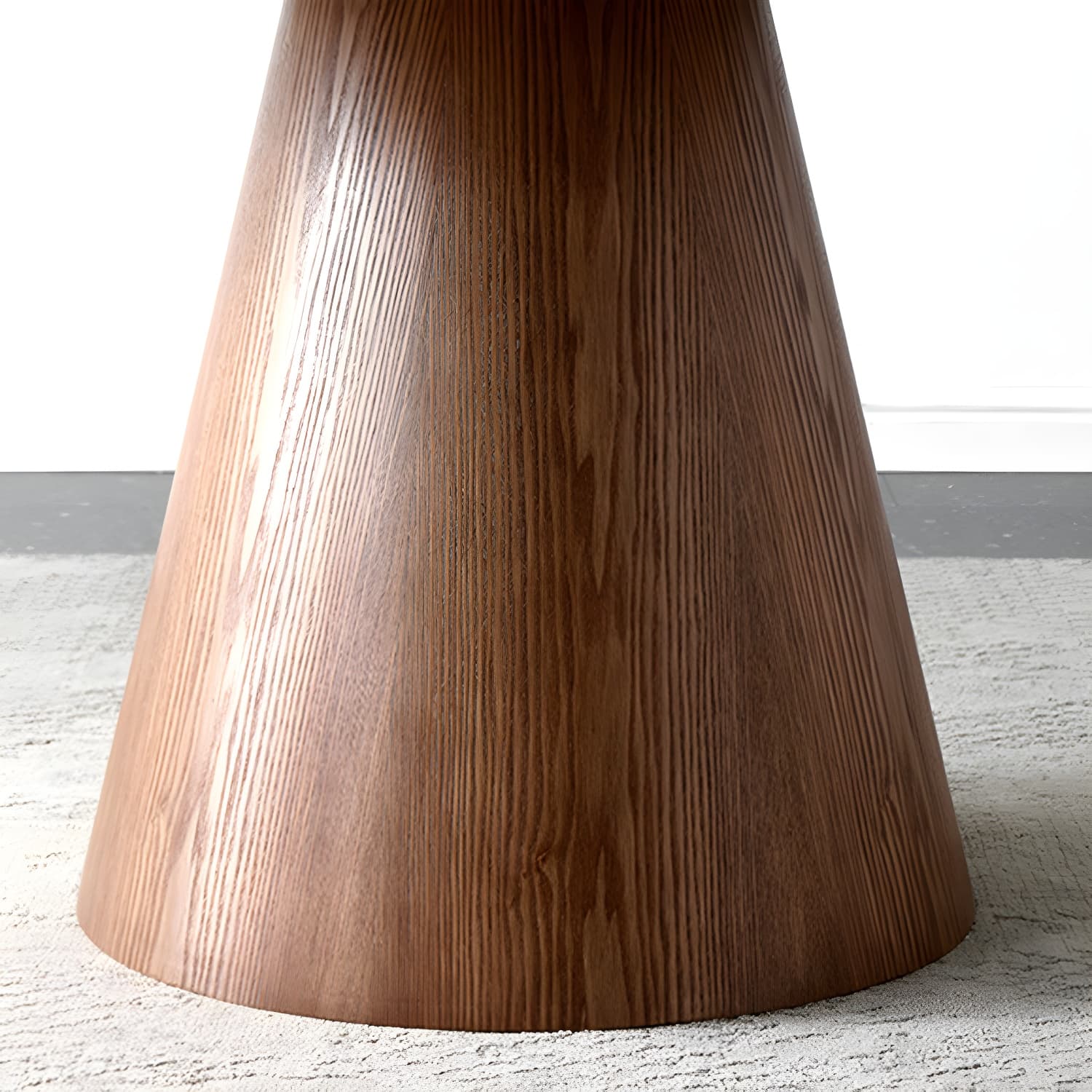 Round Sintered Stone Dining Table Stone Table in White with Pedestal - image 13