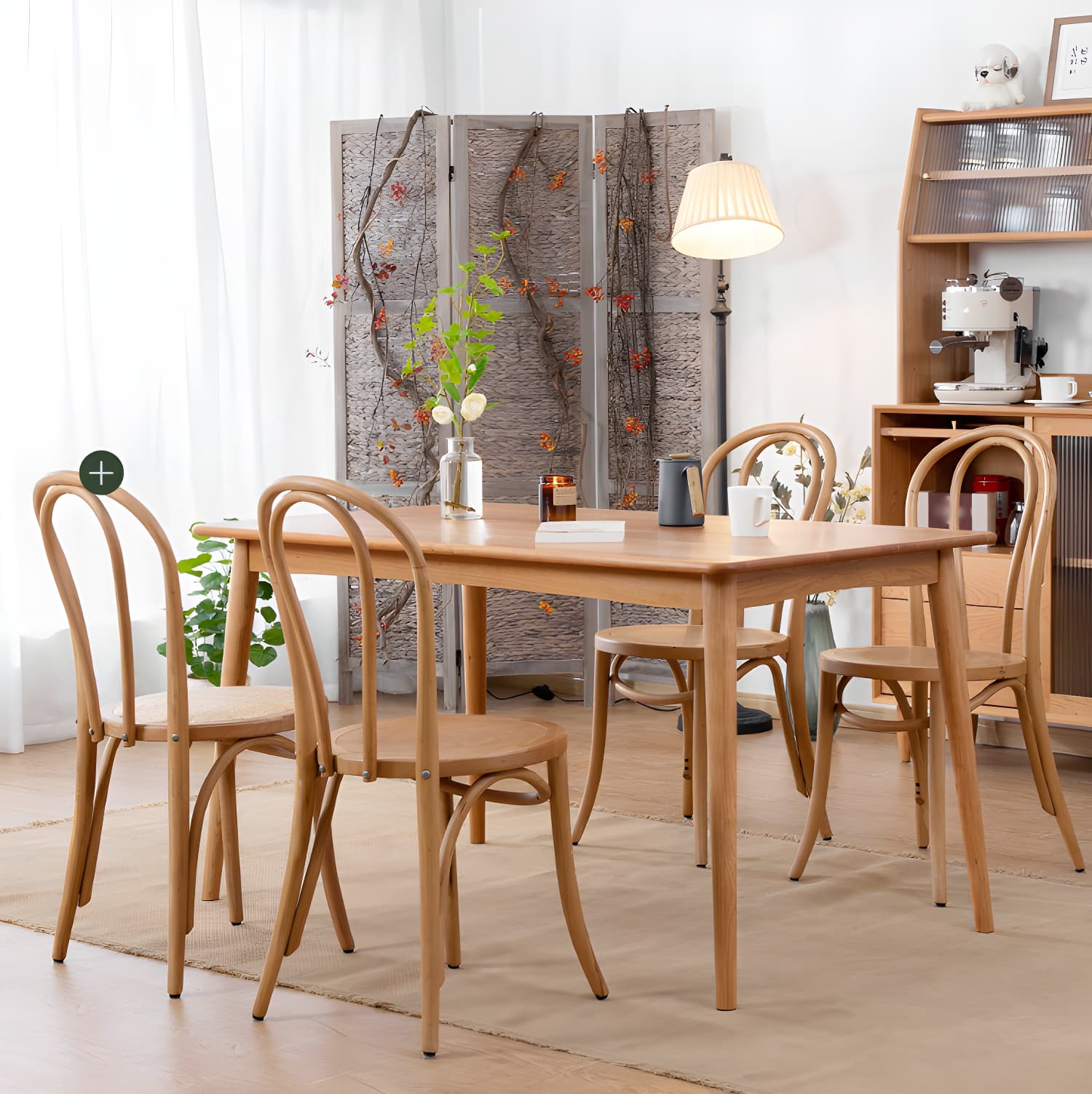 Modern Solid Beech Wood Chairs Kitchen Dining Windsor Back Side Chair Set - image 19