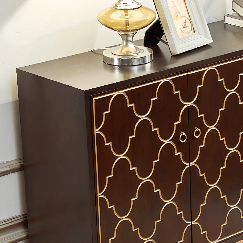 Art Deco Style Unattached Utility Cabinet with Cabinet Rings for Sitting Room - image 10