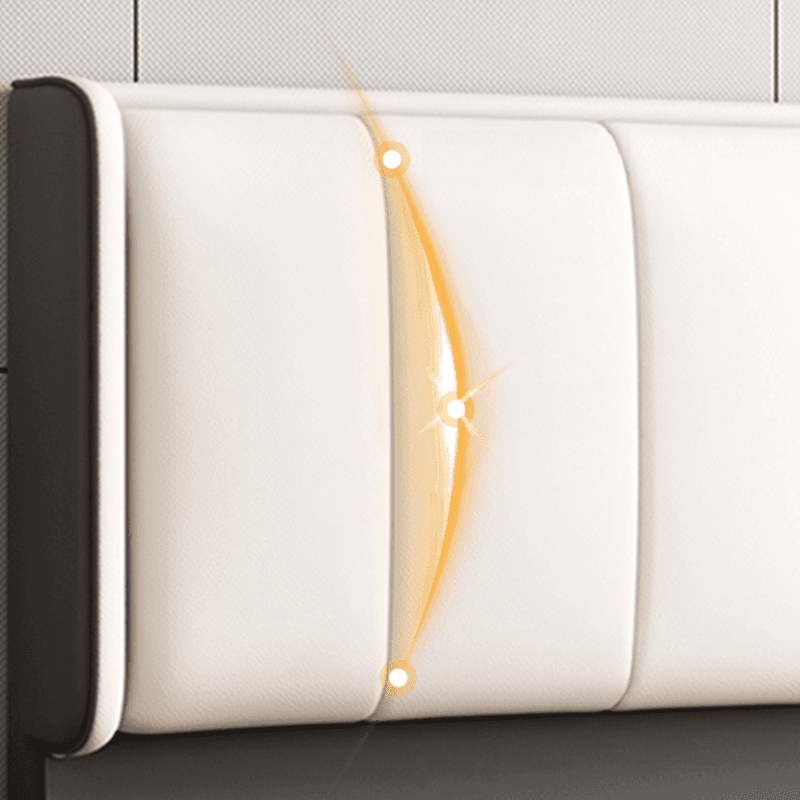 Modish Style Panel Headboard in Timber with No Distressing, Rectangle Shape for Full/Queen/Twin XL Bed, Featuring Sponge Upholstery and Standard Height - image 9