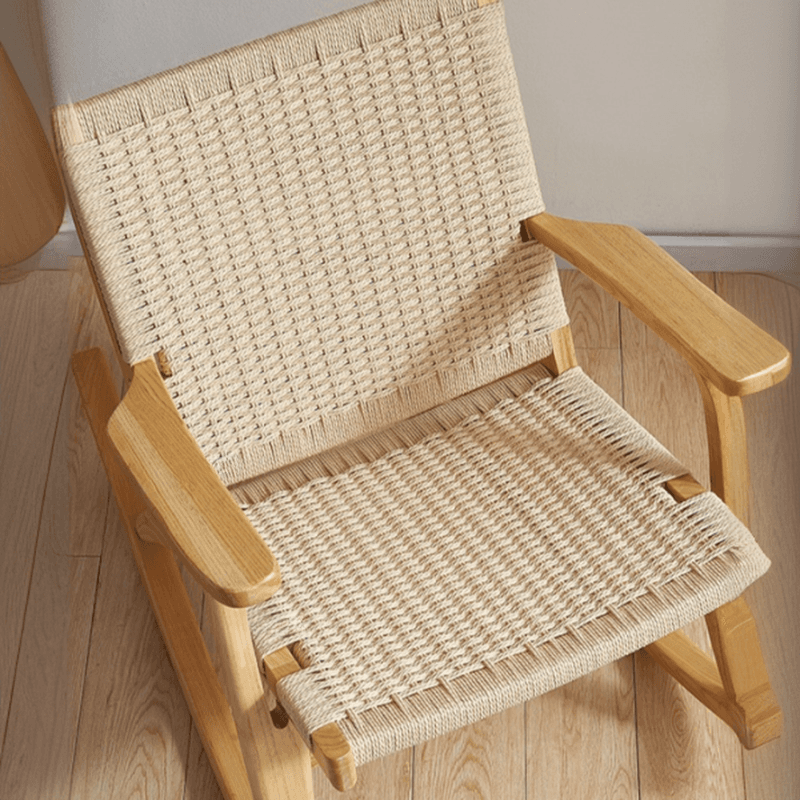 Wood Front Porch Rocking Chairs with Rear Back, Stationary - image 16