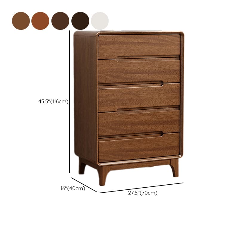Trendy Walnut Wood Lingerie Chest/Bachelor Chest with 5/4/3 Drawers in Vertical/Horizontal Orientation - image 20