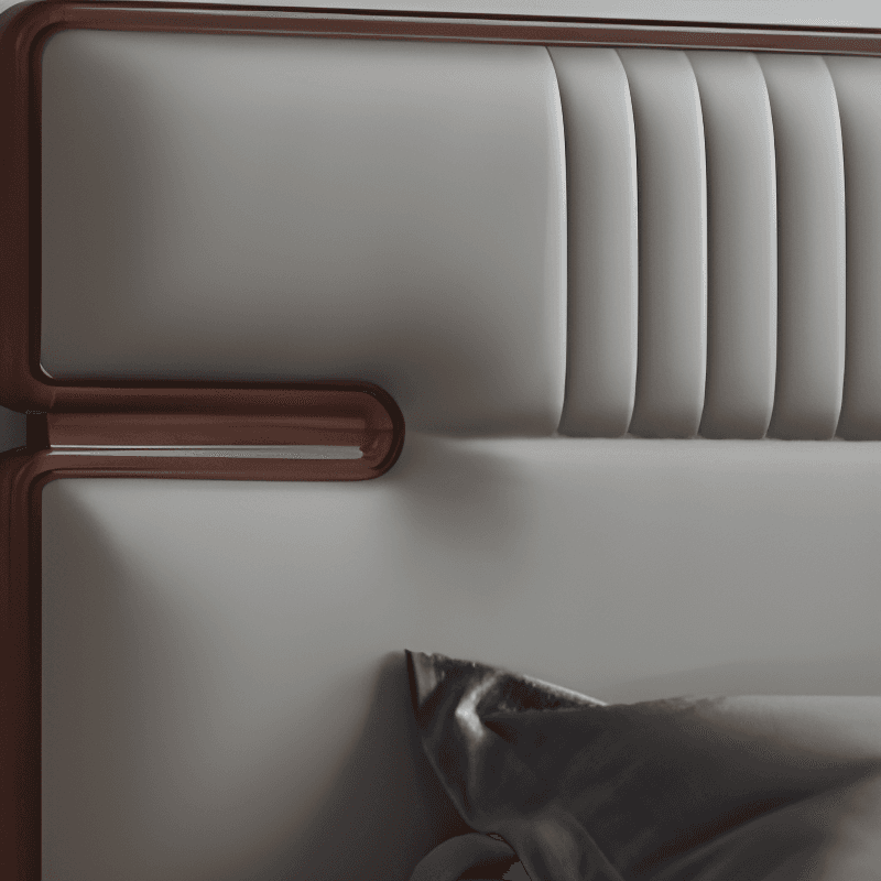 Standard（36-55“） Free-standing Standard Rectangle Wood Panel with Sponge Cushion for Full(54"W x 75"L) Bed, No Distressing - image 8