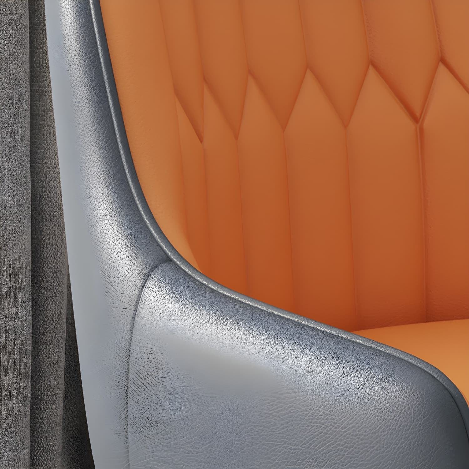 Elegant Glam Faux Leather Dining Chair with Solid Back for Kitchen & Dining - image 28
