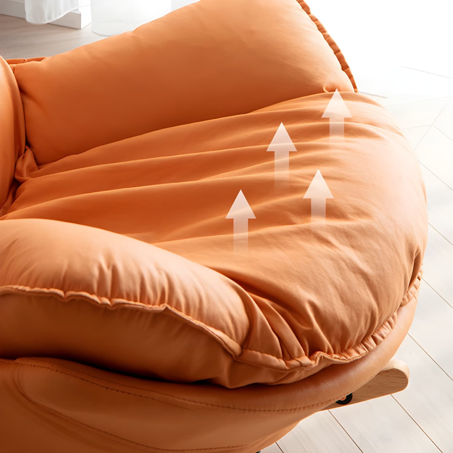Modern Rocker Chair Upholstered with Dark legs Glider for Living Room - image 19