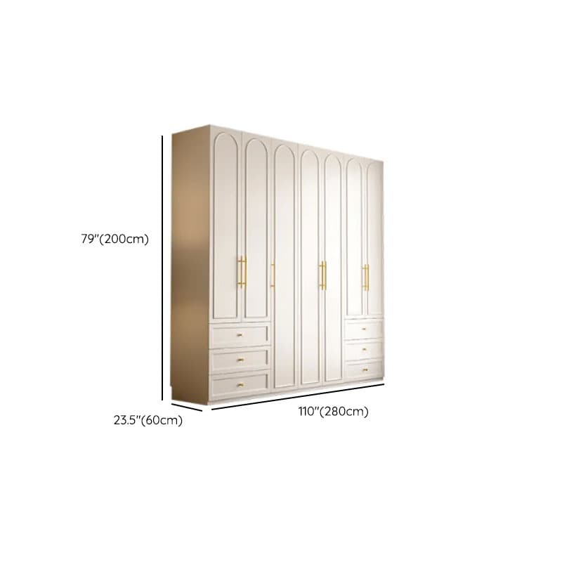 Chalk Modern Wooden Standalone Almirah with 3-Drawer/6-Drawer, Soft Close Door, and Interior Shelves - image 21