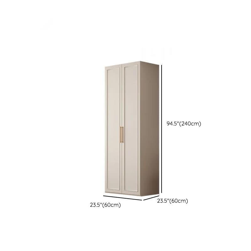 White Casual Wood Independent Armoire Cabinet with Compartments, Soft Close Door, and Interior Shelves - image 19