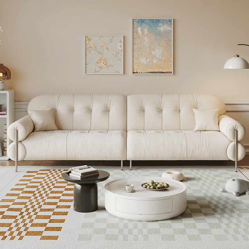Modish Solid Color Stain Resistant Standard Sofa/Loveseat for 3-seater/4-seater/5 Person - image 8