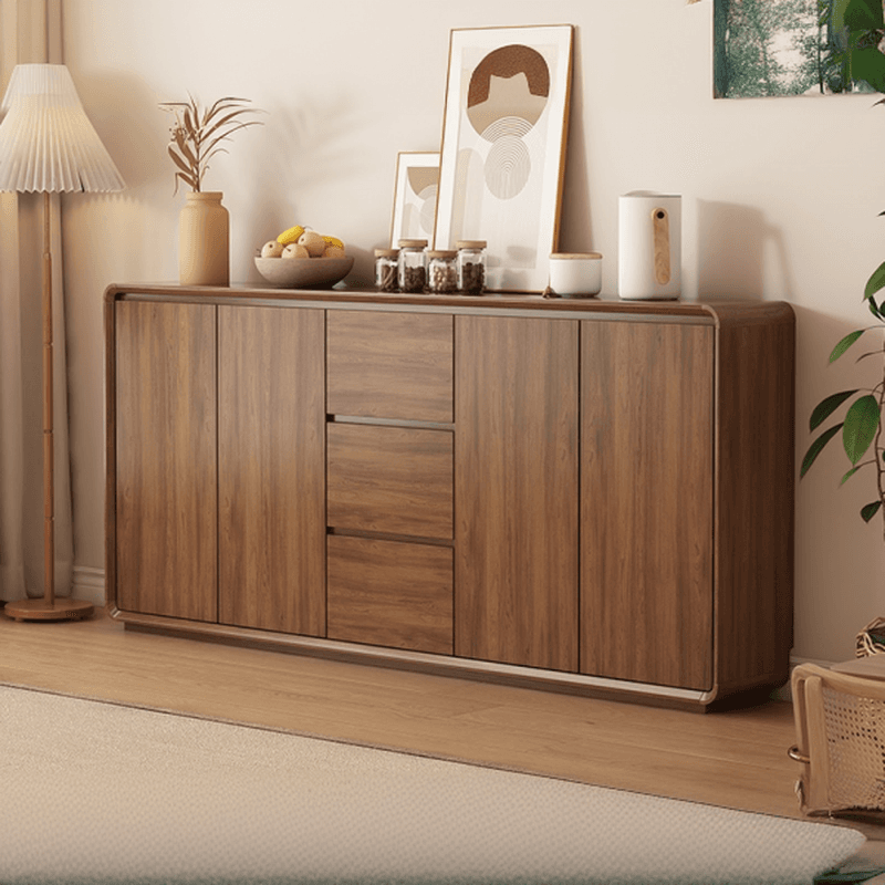 Casual Cocoa Standard/Narrow Sideboard with 3 Drawers/3 Shelves/2 Doors/3 Doors