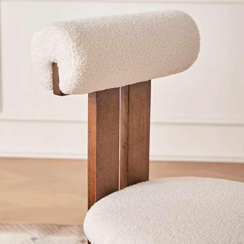 Stable Slat Back Upholstered/Faux Leather/Velour Armless Chair with Wood Legs in a Minimalist Style - image 12