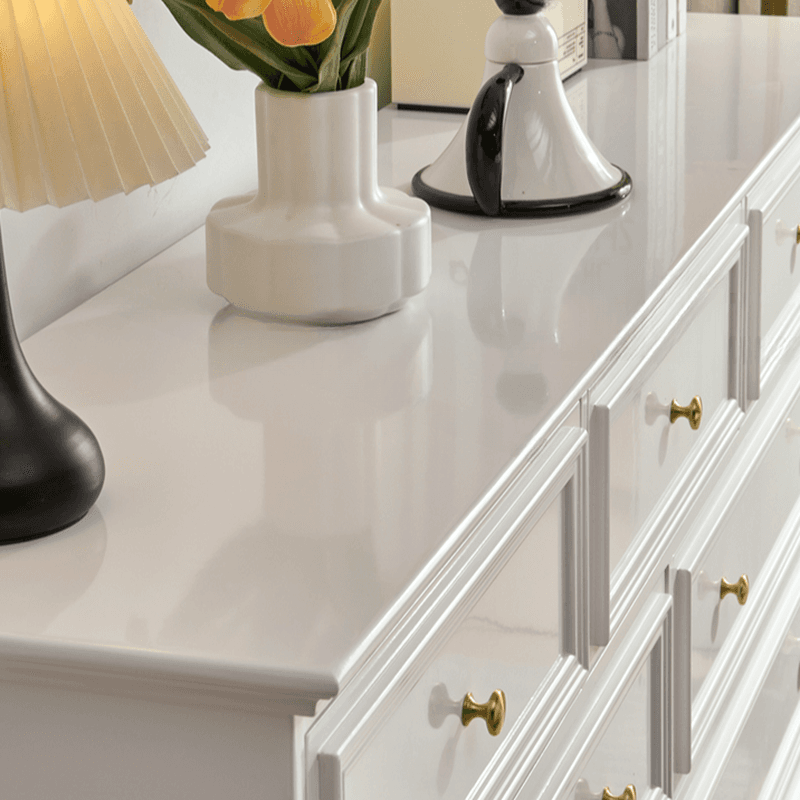 Trendy Natural Wood Console Dresser with 9/7/6 Drawers in Horizontal/Vertical Orientation - image 5