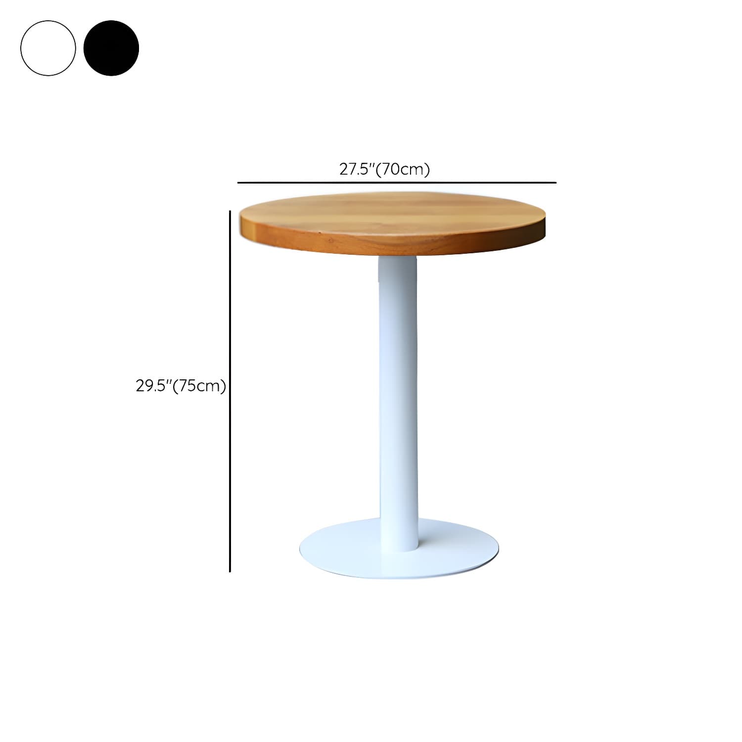 Modern Natural Pine Solid Wood Top Dining Table with Iron Base - image 15