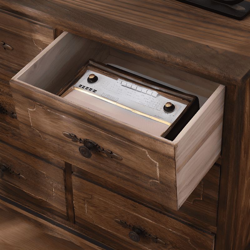 Retro Parlor Standalone Accent Chest with Reclaimed Wood - image 14