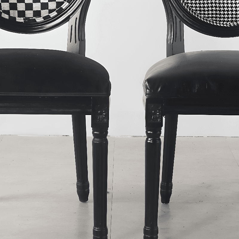 Victorian Style Side Chair with King Louis Back and Bordered Frame, Balanced Stability - image 17