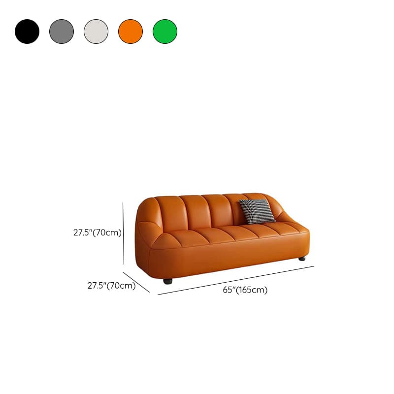 Tear Resistant Sofa Couch/Loveseat in PU Material with Black/Grey/Ivory Upholstery and 1 Pillow - image 16
