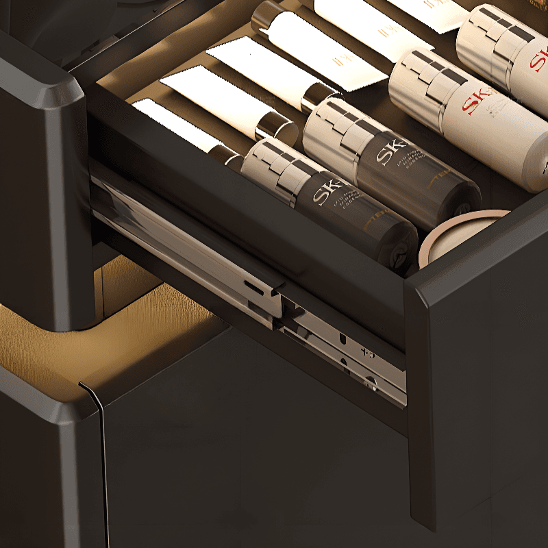 Elegant Sideboard with 8/12 Drawers, Glass Countertop, and Illuminating Lighting - image 9