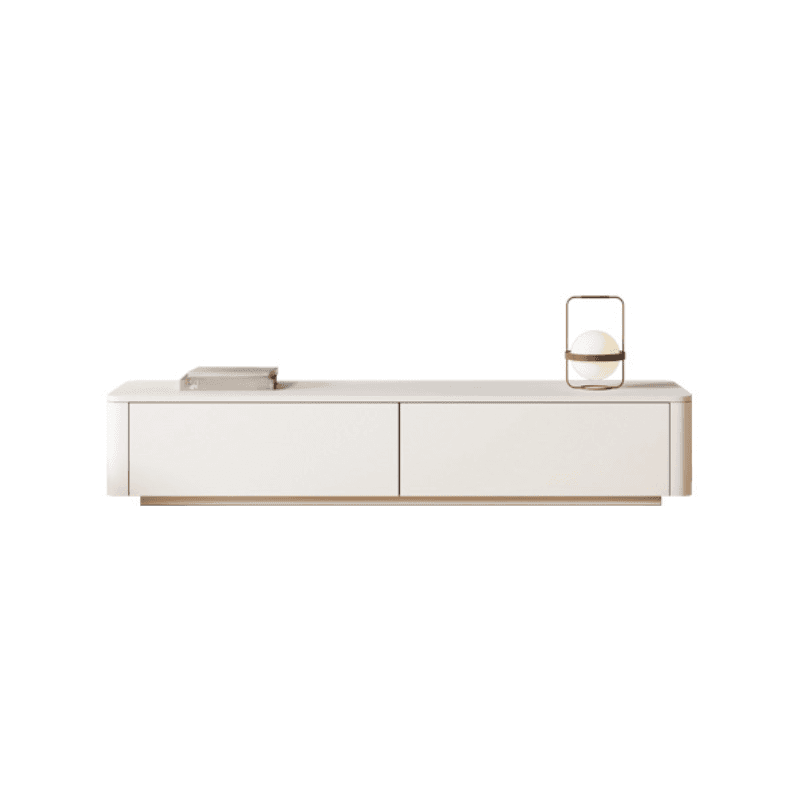 Ivory Rectangular Wall-supported TV Stand with 6 Drawers/5 Drawers - image 11